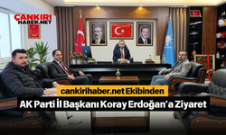 cankirihaber.net Ekibinden AK Parti İl Başkanı Koray Erdoğan’a Ziyaret