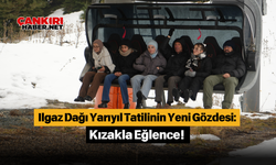 Ilgaz Dağı Yarıyıl Tatilinin Yeni Gözdesi: Kızakla Eğlence!