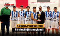 Kulüpler Arası Basketbol İl Birinciliği Sonuçlandı!