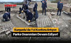 Kurşunlu’da Yol Konforu Artıyor: Parke Onarımları Devam Ediyor!