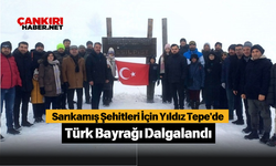 Sarıkamış Şehitleri İçin Yıldız Tepe'de Türk Bayrağı Dalgalandı