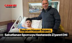 Başkan Hasan Sopacı, Sakatlanan Doğukan'ı Hastanede Ziyaret Etti