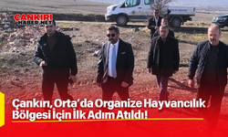 Çankırı, Orta’da Organize Hayvancılık Bölgesi İçin İlk Adım Atıldı!