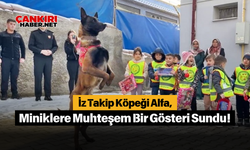 Çankırı'da İz Takip Köpeği Alfa, Miniklere Muhteşem Bir Gösteri Sundu!