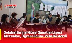 Selahattin İnal Güzel Sanatlar Lisesi Mezunları, Öğrencilerine Vefa Gösterdi