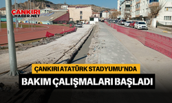 Çankırı Atatürk Stadyumu’nda Bakım Çalışmaları Başladı