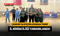 Çankırı’da Küçükler Masa Tenisi İl Birinciliği Tamamlandı!