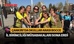 Çankırı'da Okullar Arası Bocce İl Birinciliği Müsabakaları Sona Erdi