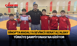 Sinop'ta Madalya Sevinci! Berat Ali Albay Türkiye Şampiyonası’na Gidiyor