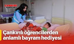 Çankırılı öğrencilerden anlamlı bayram hediyesi