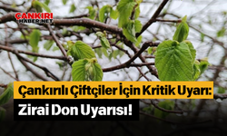 Çankırılı Çiftçiler İçin Kritik Uyarı: Zirai Don Uyarısı!