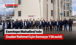 Esentepe Mahallesi'nde Dualar Rahmet İçin Semaya Yükseldi