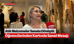 Atık Malzemeler Sanata Dönüştü: Üniversite Öğrencilerinden Kartonla Sanat Mesajı