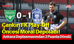 Çankırı FK Play-Off Öncesi Moral Depoladı! Ankara Deplasmanından 3 Puanla Döndü