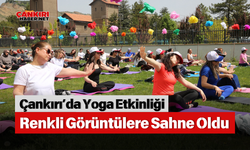 Çankırı’da Yoga Etkinliği Renkli Görüntülere Sahne Oldu