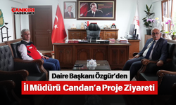 Daire Başkanı Özgür’den İl Müdürü Candan’a Proje Ziyareti