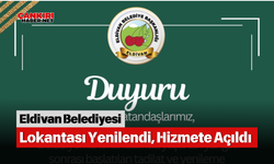 Eldivan Belediyesi Lokantası Yenilendi, Hizmete Açıldı