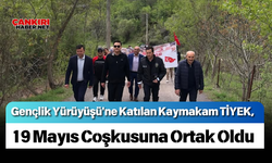 Gençlik Yürüyüşü'ne Katılan Kaymakam TİYEK, 19 Mayıs Coşkusuna Ortak Oldu