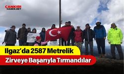 Ilgaz’da 2587 Metrelik Zirveye Başarıyla Tırmandılar