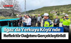 Ilgaz’da Yerkuyu Köyü’nde Reflektör Dağıtımı Gerçekleştirildi