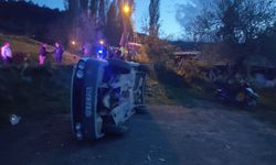 İskilip’te Otomobil Yan Yattı: 1 Kişi Yaralandı!