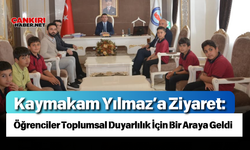 Kaymakam Yılmaz’a Ziyaret: Öğrenciler Toplumsal Duyarlılık İçin Bir Araya Geldi
