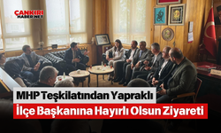 MHP Teşkilatından Yapraklı İlçe Başkanına Hayırlı Olsun Ziyareti