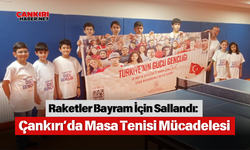 Raketler Bayram İçin Sallandı: Çankırı’da Masa Tenisi Mücadelesi