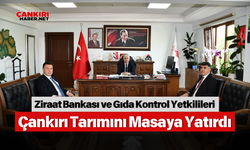 Ziraat Bankası ve Gıda Kontrol Yetkilileri Çankırı Tarımını Masaya Yatırdı