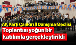 AK Parti Çankırı İl Danışma Meclisi toplantısı yoğun bir katılımla gerçekleştirildi