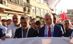 Bakan Işıkhan Mardin’de Gazze İçin Sokakta Zulme Sessiz Kalmıyoruz