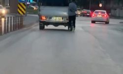 Bursa'da Patenli Gencin Tehlikeli Yolculuğu Kamerada!