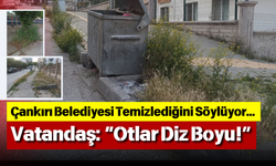 Çankırı Belediyesi Temizlediğini Söylüyor… Vatandaş: “Otlar Diz Boyu!”