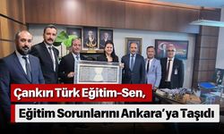 Çankırı Türk Eğitim-Sen, Eğitim Sorunlarını Ankara’ya Taşıdı