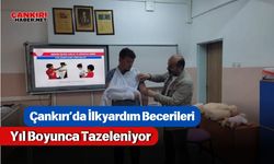 Çankırı’da İlkyardım Becerileri Yıl Boyunca Tazeleniyor