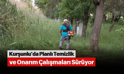Kurşunlu’da Planlı Temizlik ve Onarım Çalışmaları Sürüyor