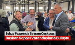 Sebze Pazarında Bayram Coşkusu: Başkan Sopacı Vatandaşlarla Buluştu