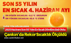 2025 Haziranı Son 55 Yılın En Sıcak Dördüncüsü Oldu: Çankırı’da Rekor Sıcaklık Ölçüldü