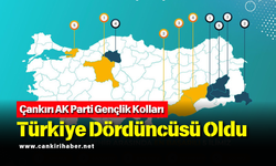 Çankırı AK Parti Gençlik Kolları Türkiye Dördüncüsü Oldu