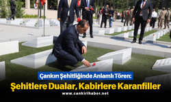 Çankırı Şehitliğinde Anlamlı Tören: Şehitlere Dualar, Kabirlere Karanfiller