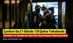 Çankırı’da 21 Günde 125 Şahıs Yakalandı: Emniyet ve Jandarma’dan Göz Açtırmayan Operasyonlar