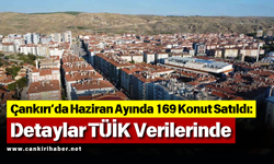 Çankırı’da Haziran Ayında 169 Konut Satıldı: Detaylar TÜİK Verilerinde