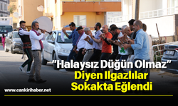 “Halaysız Düğün Olmaz” Diyen Ilgazlılar Sokakta Eğlendi