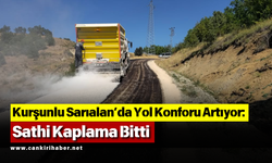 Kurşunlu Sarıalan’da Yol Konforu Artıyor: Sathi Kaplama Bitti