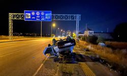 Osmancık’ta Tır Sıkıştırması Otomobil Takla Attı: 1 Yaralı