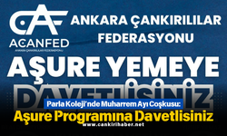 Parla Koleji’nde Muharrem Ayı Coşkusu: Aşure Programına Davetlisiniz