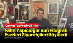 Çankırı Tuz Festivali’nde Fahri Yapıcıoğlu’nun Filografi Eserleri Ziyaretçileri Büyüledi