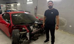 Büyükçekmece’de 17 Milyonluk Ferrari Test Sürüşünde Hurdaya Döndü