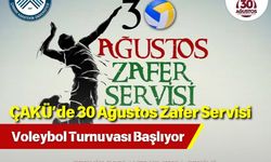 ÇAKÜ’de 30 Ağustos Zafer Servisi Voleybol Turnuvası Başlıyor