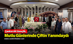 Çankırı AK Gençlik, Mutlu Günlerinde Çiftin Yanındaydı
